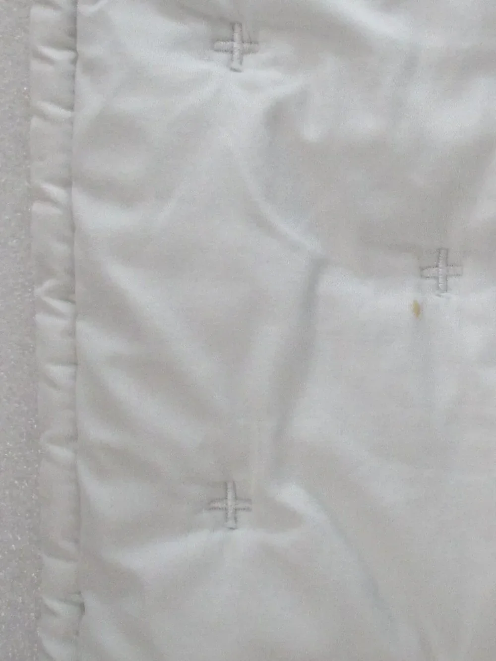 SET OF 2 POTTERY BARN CROSS STITCH QUILTED SHAMS